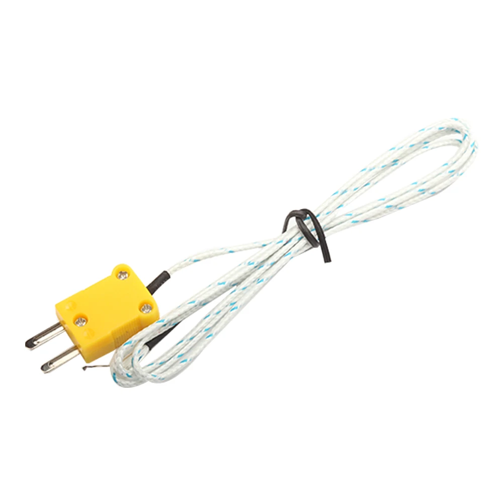 1M 100CM K Type Thermocouple Temperature Measuring Probe Sensor Cable Wire For Thermometer Sensor Module Fiberglass High Quality