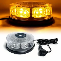 16 LED Red Blue Amber Waterproof Car Strobe Warning light Magnetic Mounted Police Flashing Emergency Signal lamp Beacon 12V 24V