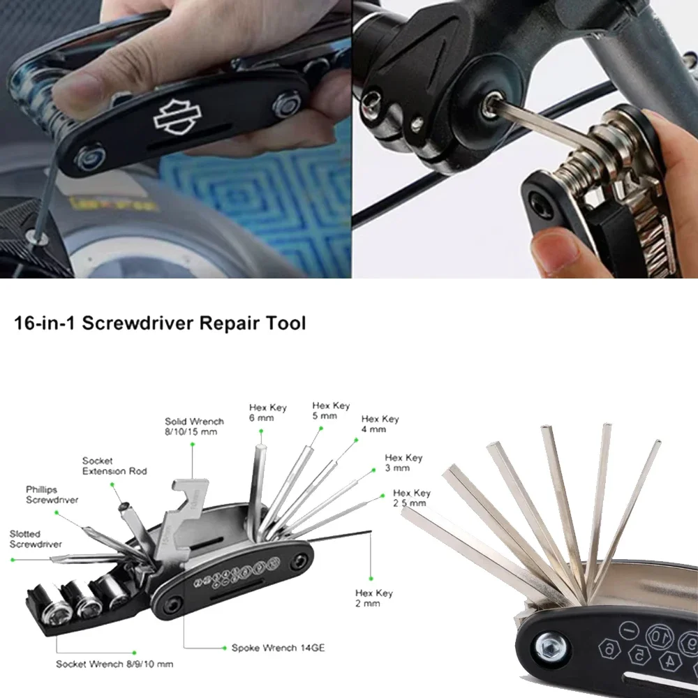 Motorcycle CNC Portable Tool Repair Screwdriver Set For 502C 752S TRK 702 702X 502 502X 251 BN302