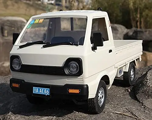 

Радиоуправляемая внедорожная машинка масштаба 1/10 с пультом 2.4G, коллекторным двигателем для дрифта и скалолазания - белая