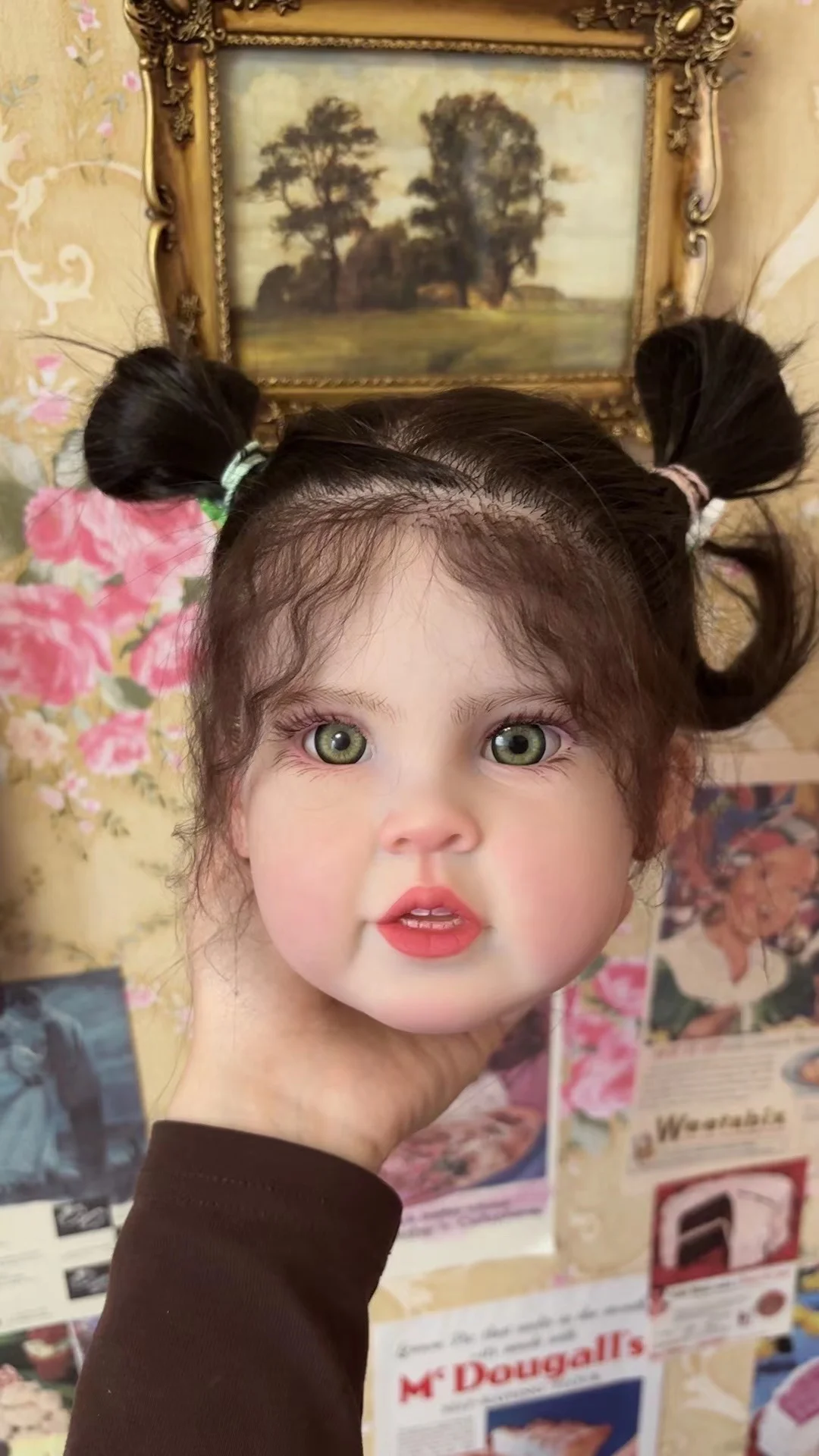 FBBD Custom Made  By Shanshan 32inch Reborn Baby Doll Cressida With Hand-Rooted Hair DIY Part