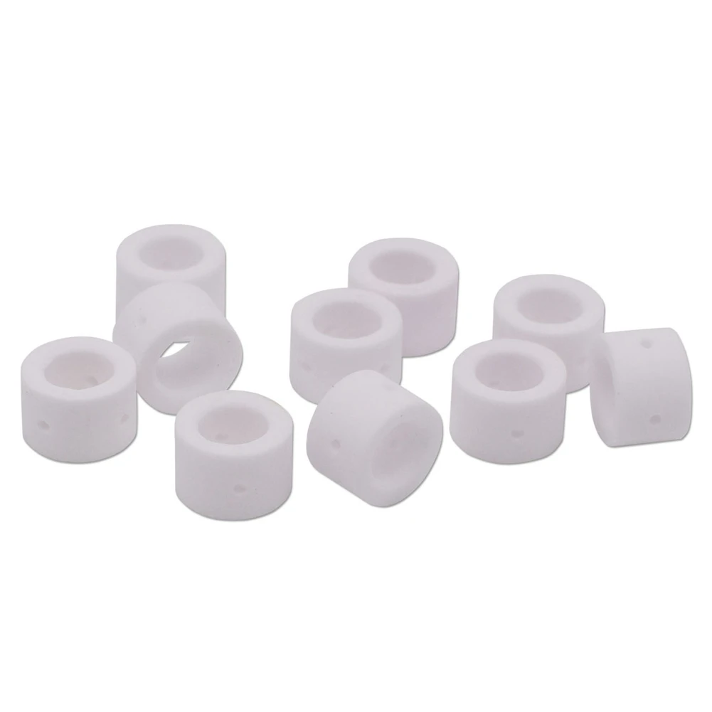 GOOD-60Pcs For PT-31 JG-40 WSD-LG40 Plasma Cutter Consumables Alumina Ceramics Shield Cup 18204 & Gas Ring 18785
