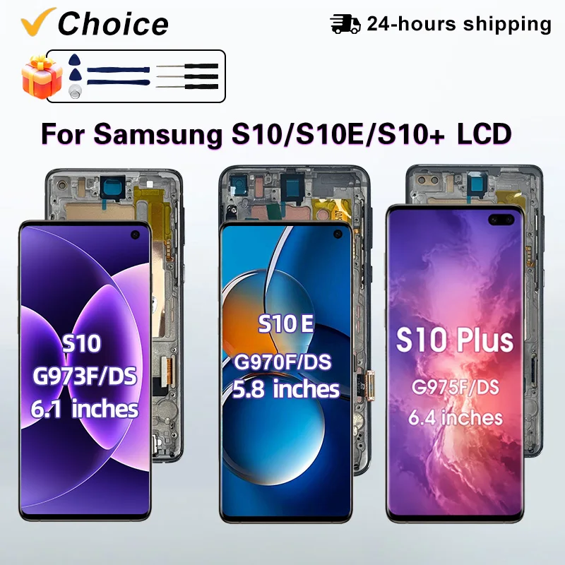 TFT For Samsung Galaxy S10 Display SM-G973F Touch Screen For Samsung S10 Plus LCD SM-G975F S10E SM-G970F Display Replacement