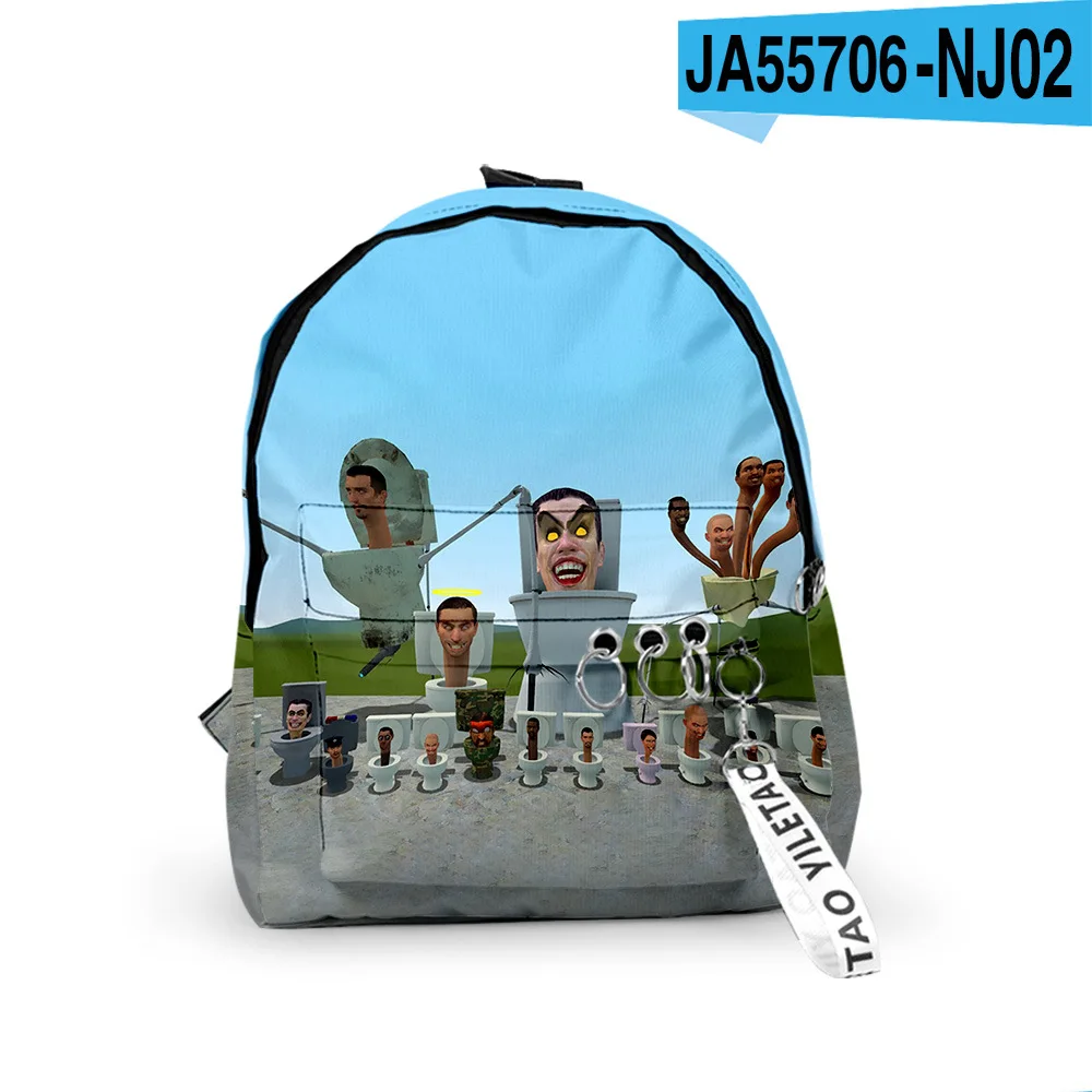 

3D Game New Product Skibidi Toilet Peripheral Toilet People Backpack Primary and Secondary School Schoolbags for boys and girls