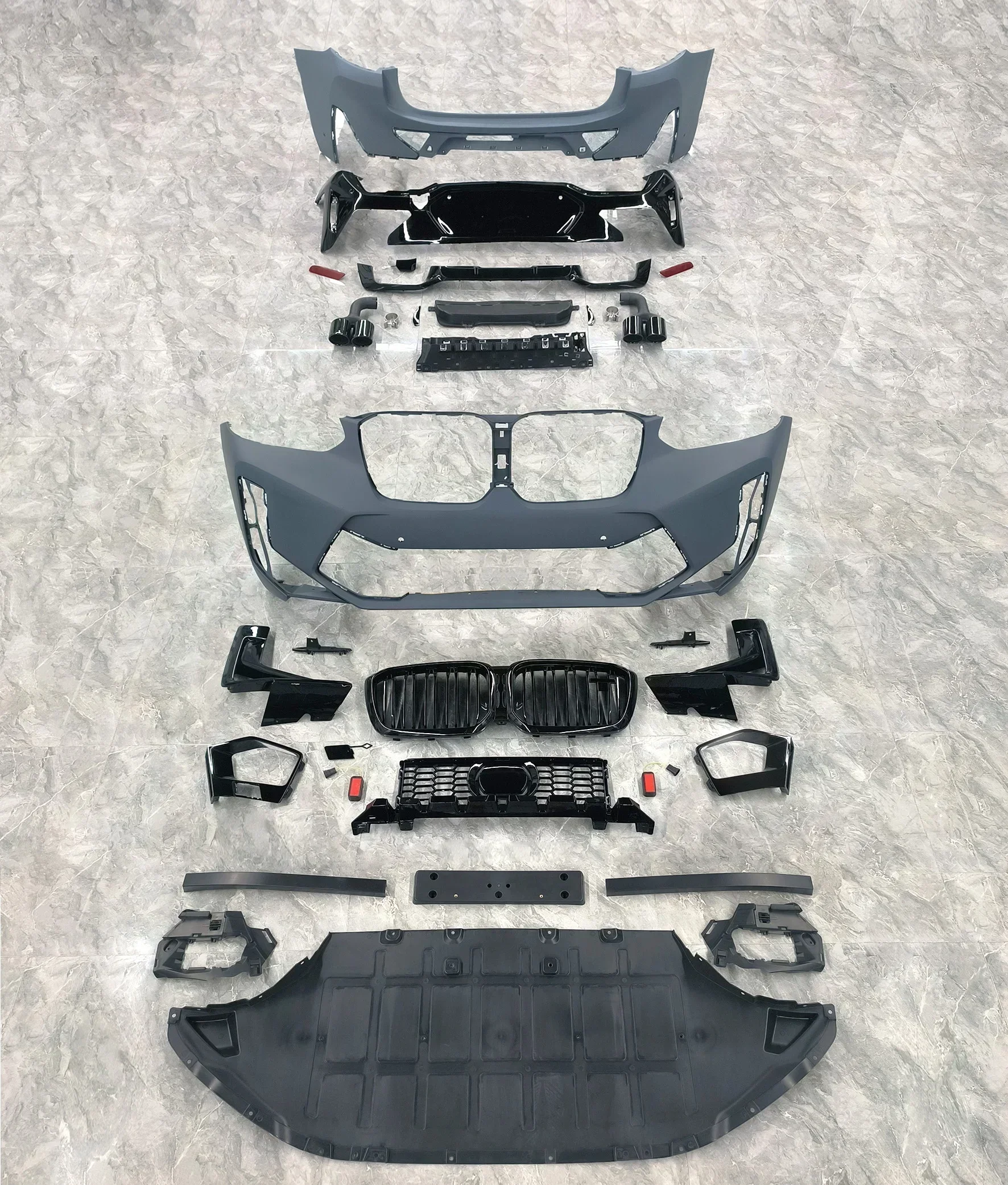 طقم هيكل G02 عالي الجودة لسيارة BMW X4 G02(2022-2025) ترقية X4M المعدلة Body Kit X4 Upgard إلى المصد الأمامي X4 M #2