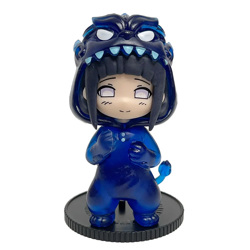 Fotografia 7: Anime 8cm naruto 9 pçs conjunto caixa cega aleatória haruno sakura kakashi sasuke figura de ação filme modelo brinquedo aniversário presente natal