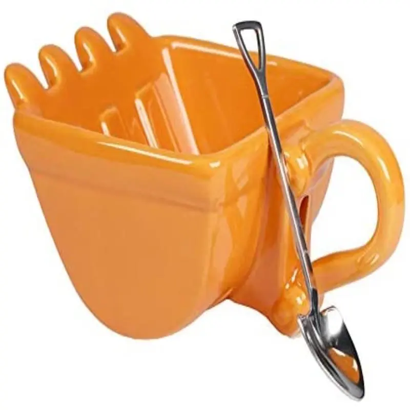 330ml Funny Mugs Excavator Bucket Model Coffee Mug For Coffee Best Gift Cake Cup