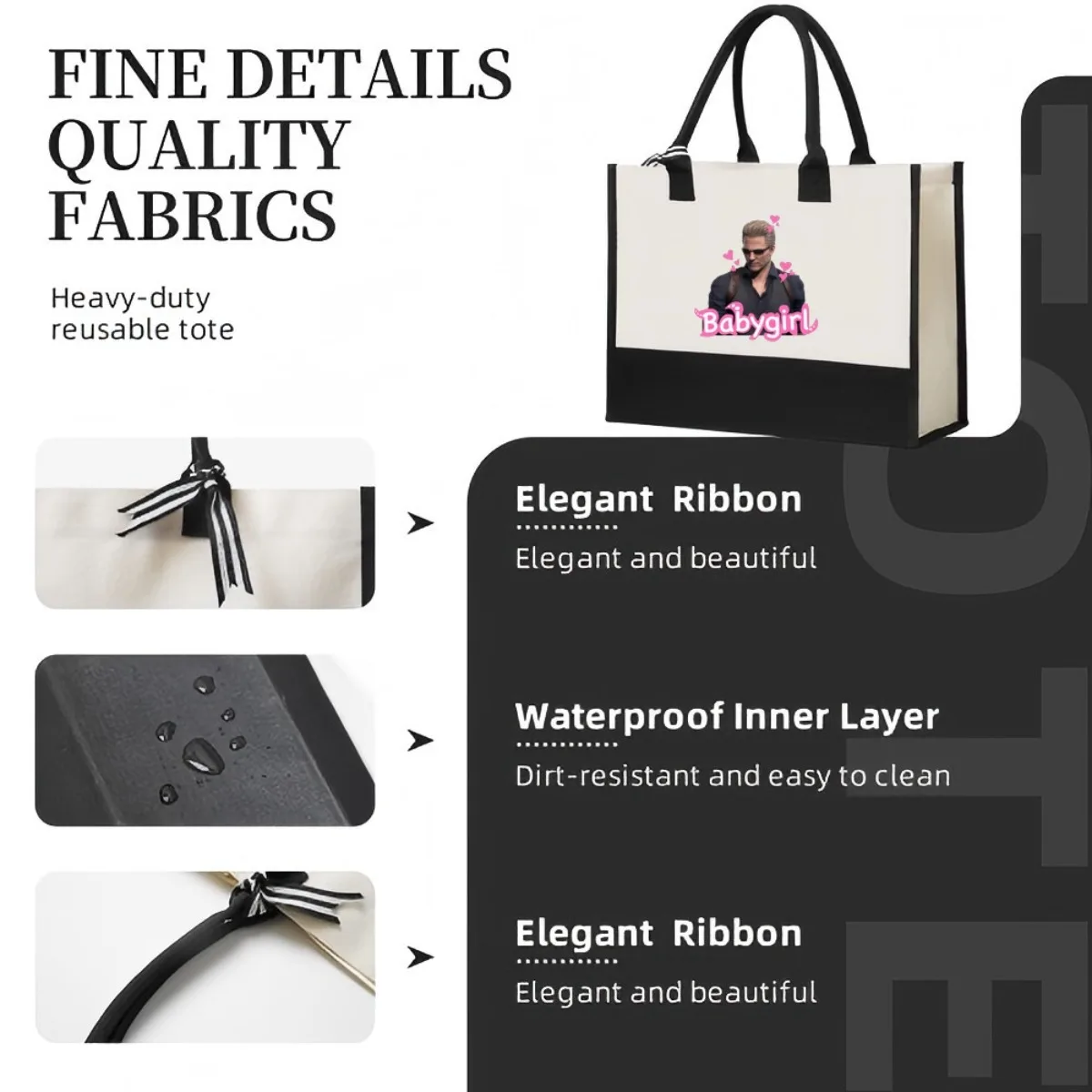 ويسكر 2026 جديد وصول موضة عملية واسعة قابلة لإعادة الاستخدام حمل حقيبة نمط طباعة 2 لهجة الثقيلة حقيبة كتف كبيرة f