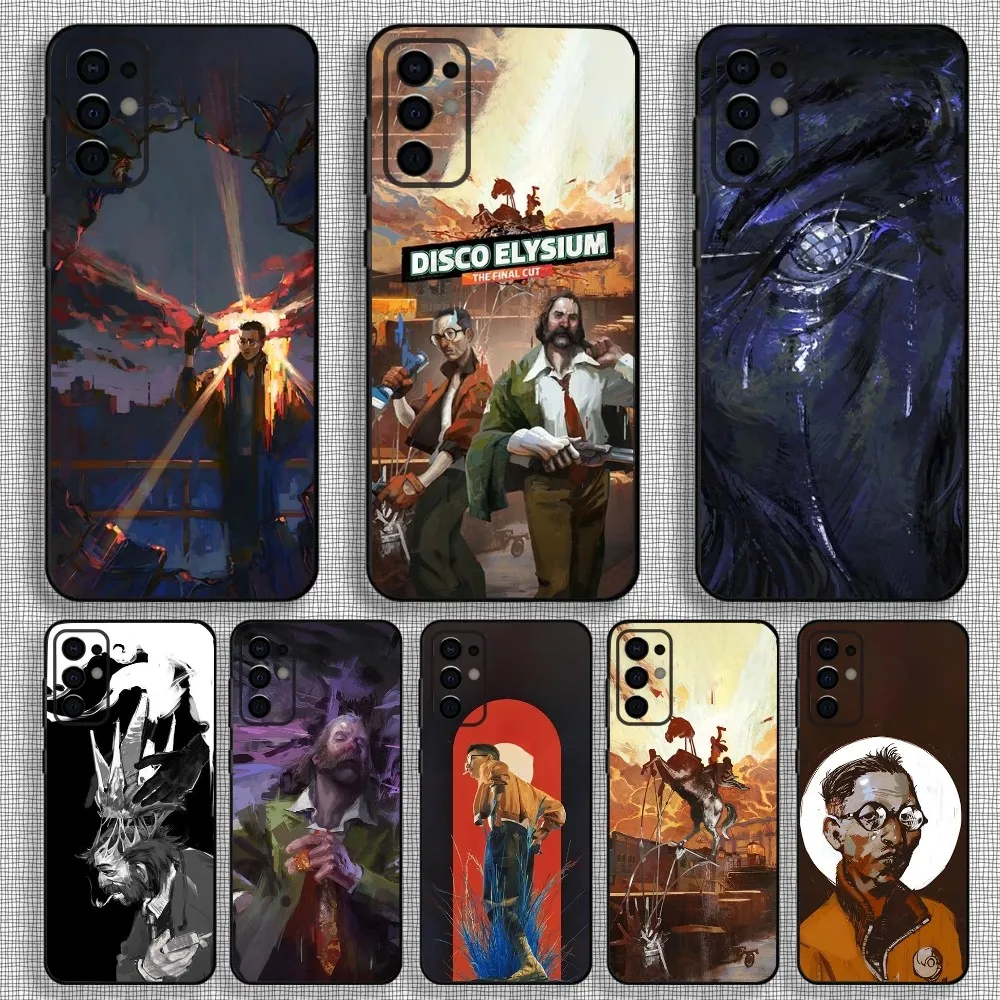 Game Disco E-Elysium Phone Case For Samsung S24,S21,S22,S23,S30,Ultra,S20,Plus,Fe,Lite,Note,10,9,5G Black Soft Cover