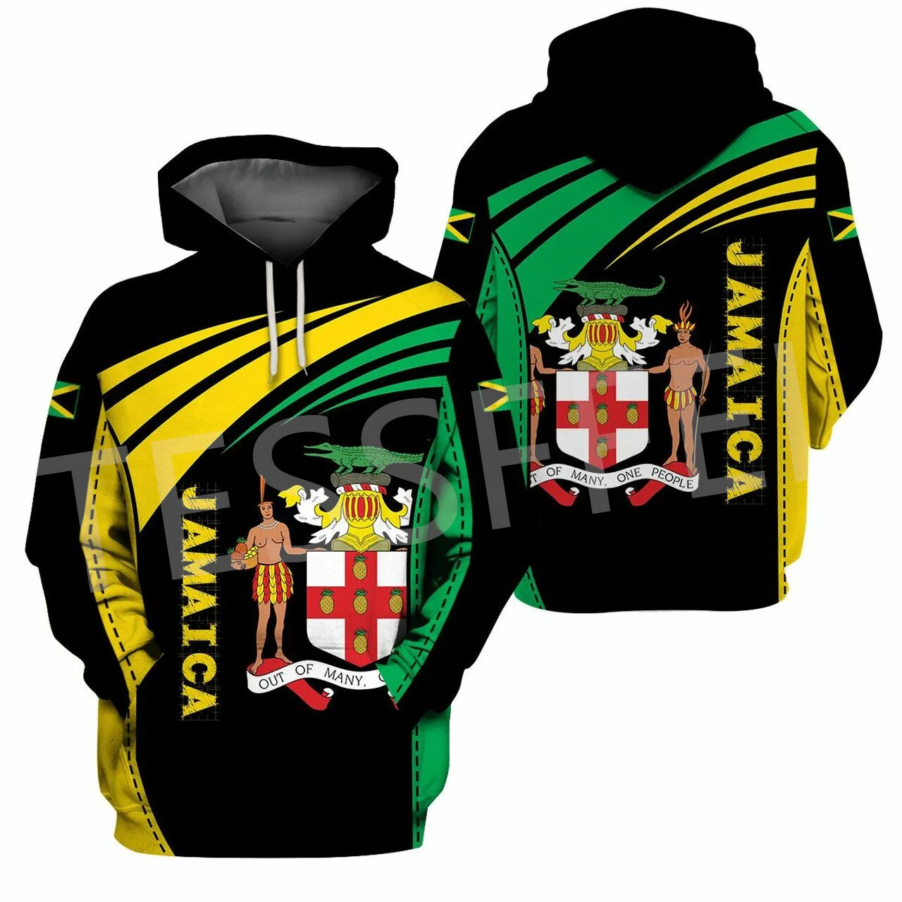 NewFashion Africa Country Reggae Jamaica Lion Tattoo Colorful Retro Tracksuit 3DPrint Men/Women Casual Funny Pullover Hoodies 15