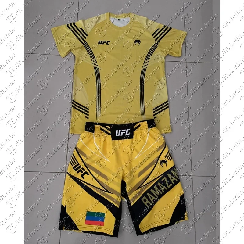 

Мужская футболка UFC Boxing, тренировочная, оверсайз, с 3D-принтом, с коротким рукавом, для единоборств, для спортзала, новая модная уличная одежда, топы, футболки