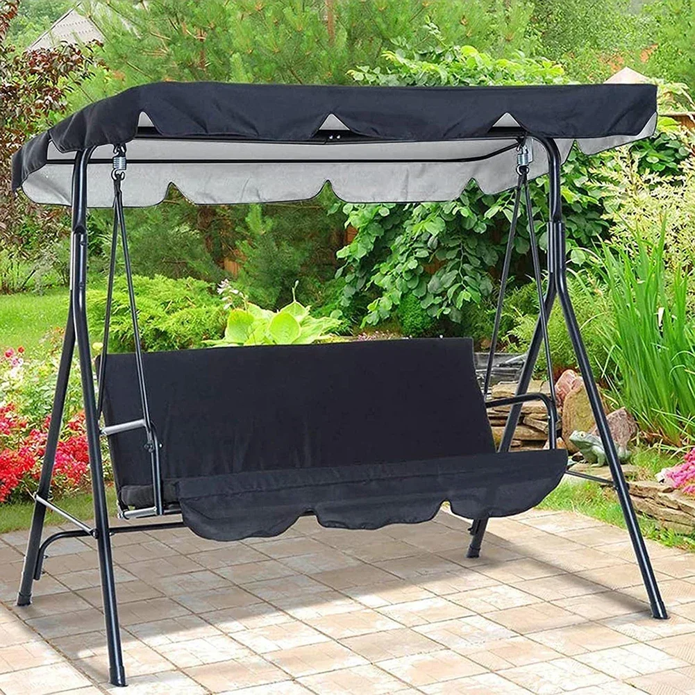 Outdoor Swing Chair Awning Garden Waterproof Swing Canopy Roof Cover Outdoor Garden Swing Chair Canopy Roof Shade