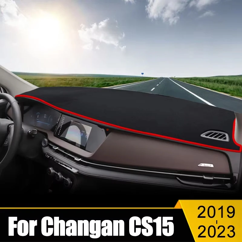 

Car Dashboard Cover Avoid Light Pad Sun Shade Anti-UV Carpets Non-Slip Mat Accessories For Changan CS15 2019 2020 2021 2022 2023