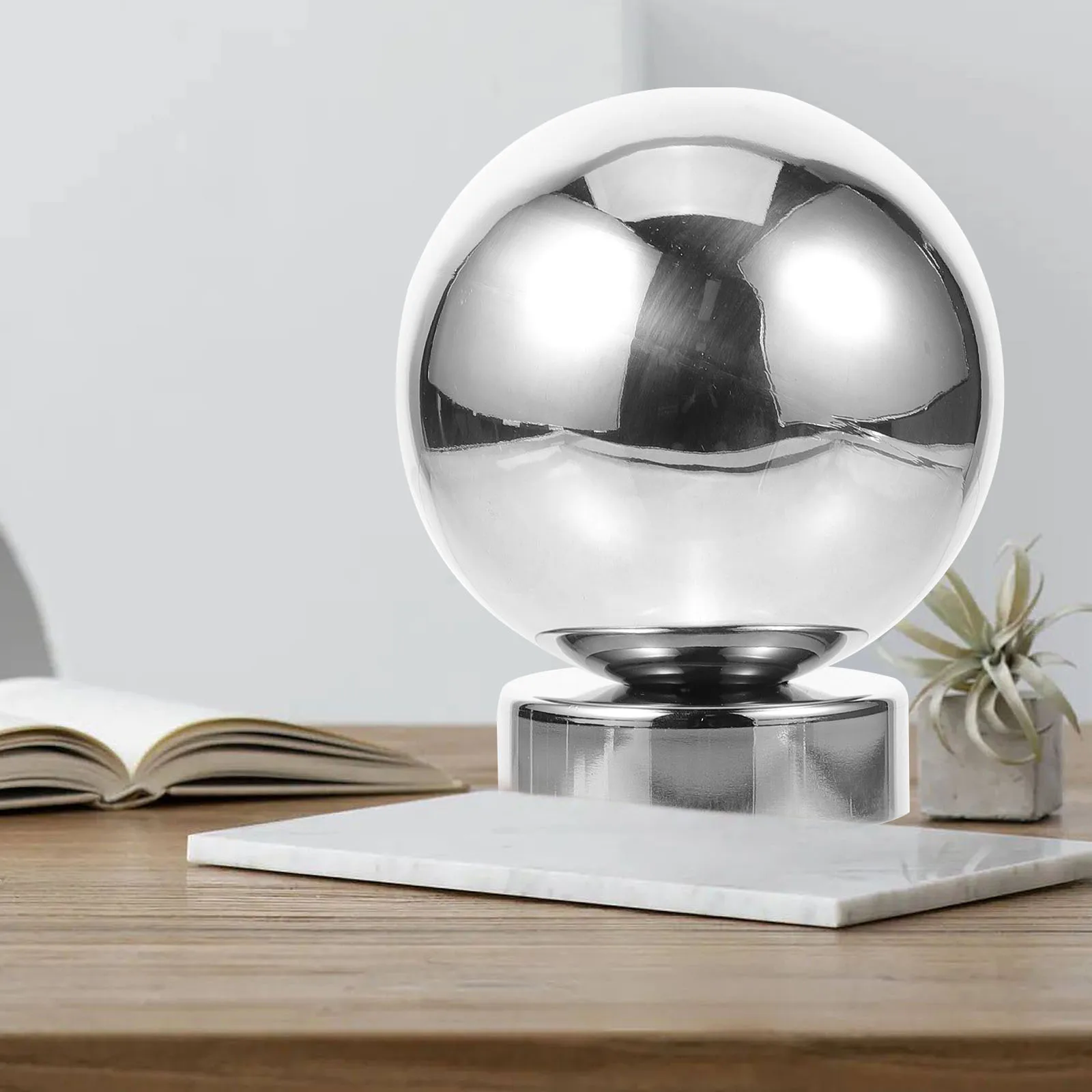 

Stainless Steel Piggy Bank 15cm Ball Design Savings Can Kids Money Jar Coin Container Desktop Ornament Home Decor Gift