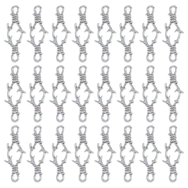 10-60Pcs Gothic Punk Pendants Spikes Charms 3D Metal Connectors DIY Jewelry Findings for Necklace Bracelet Making DIY Accessory