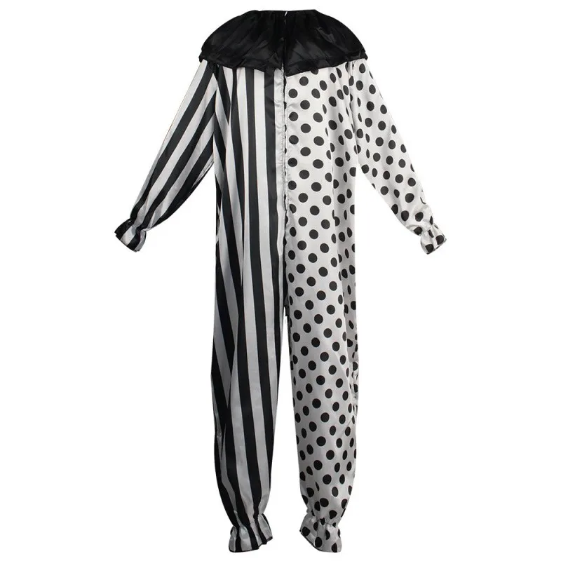 Nuovo vestito da clown da gioco Bla e White loween Carnevale Masquerade Par Costume da spettacolo teatrale cosplay