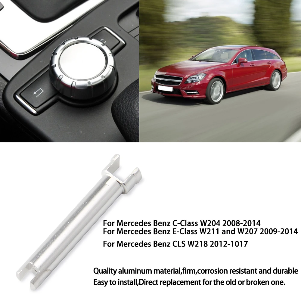 2048709958 Car Radio Knob Command Controller Repair Kit for Mercedes Benz W204 X204 W212 W218 Console Silver 1728701258