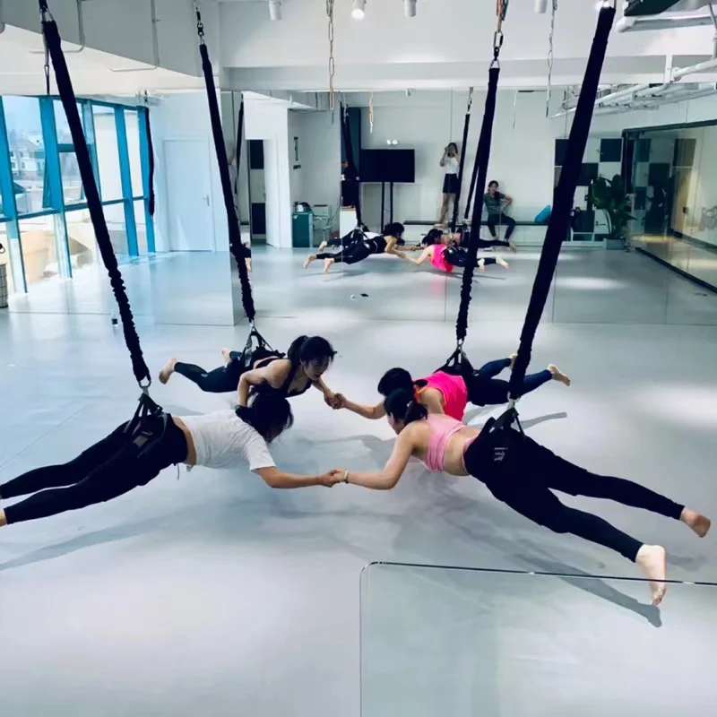 Cinto elástico para treinamento de dança indoor, Flying Devil 5D, Aerial Yoga, Bungee Cord suspenso, cinto elástico para dança indoor