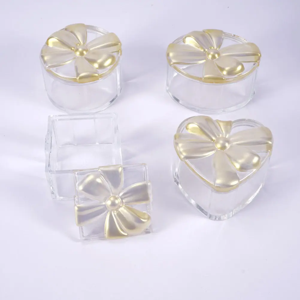 

DIY Silicone Mold Set Oval Bowknot Lid Resin Jewelry Box Mold for Earrings Rings Coins Keys Holders Candy Containers
