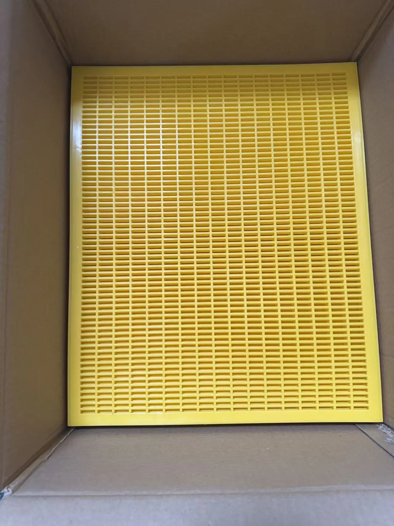 100 Pcs Full Carton Yellow Plastic Beehive Queen Excluder Fits 10 Frame Beehive 51x42cm Cuttable Queen Grid Beekeeping Equipment