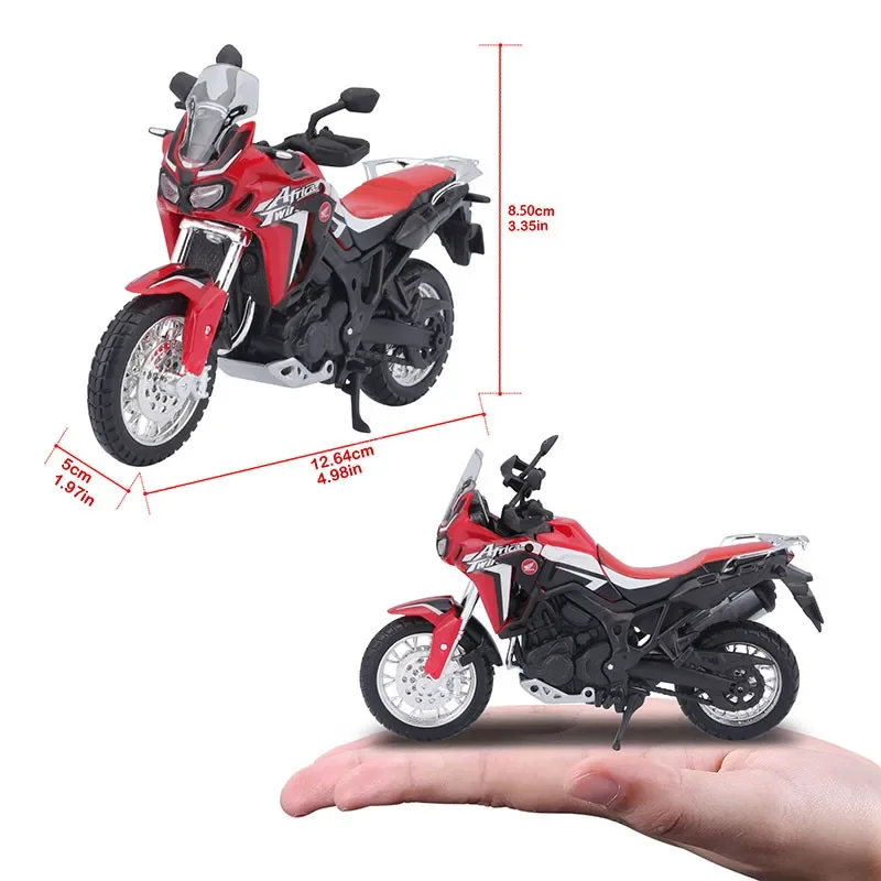 Maisto 1:18 Schaal Honda Afrika Twin Dct Motorfiets Replica 'S Met Authentieke Details Motorfietsen Leuk Model Collectie Cadeau Speelgoed