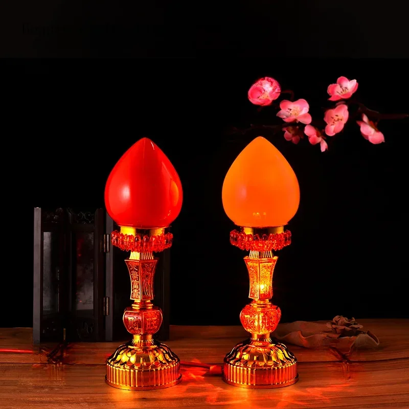 1 Pair of Plastic Candle Holders for Household Living Room Buddha Hall To Provide Buddha Chang  Candle Holder Home Accessories