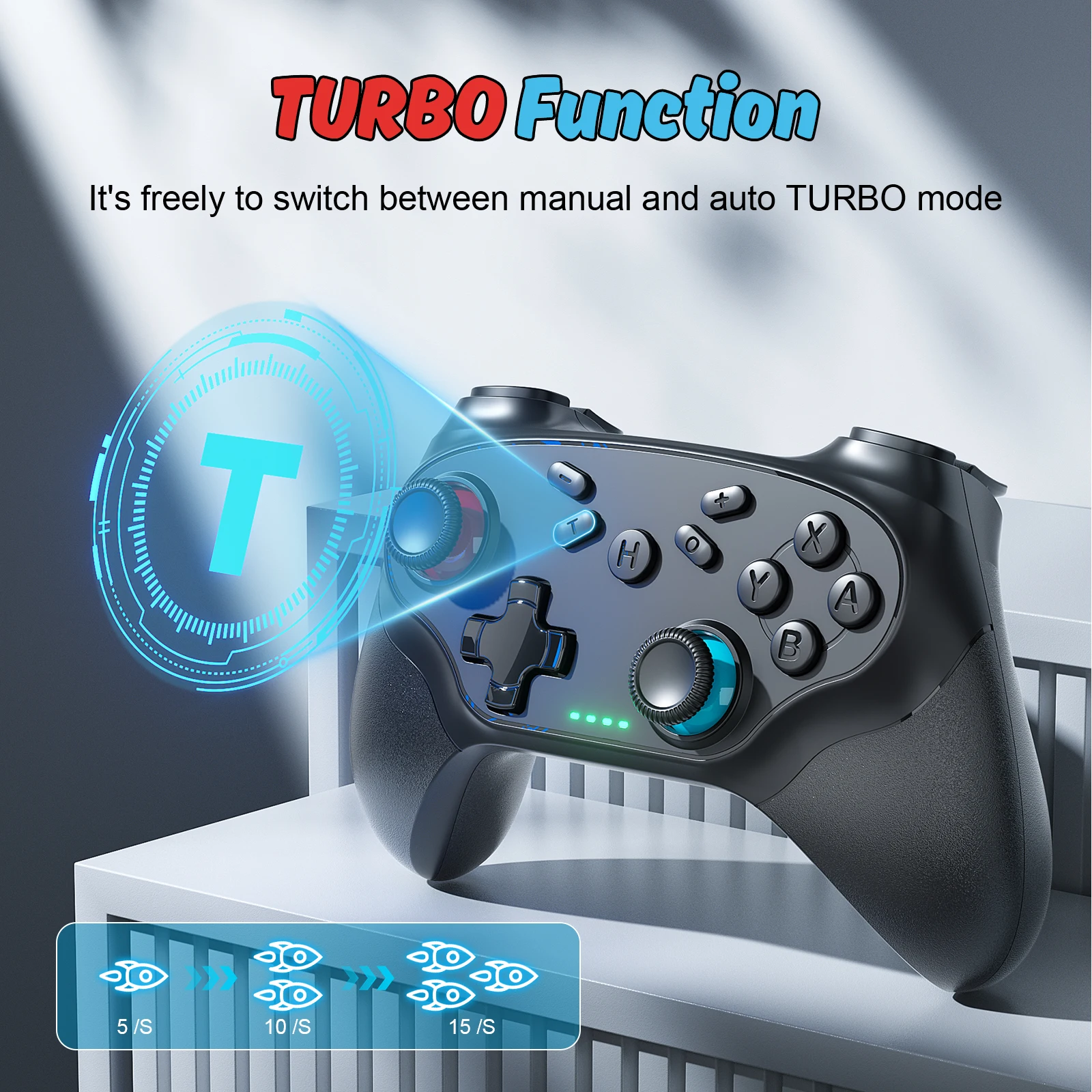 Controller wireless per PC/Switch/Oled/Ios/Android Gamepad Bluetooth Controller di gioco Turbo Console di controllo delle vibrazioni remoto