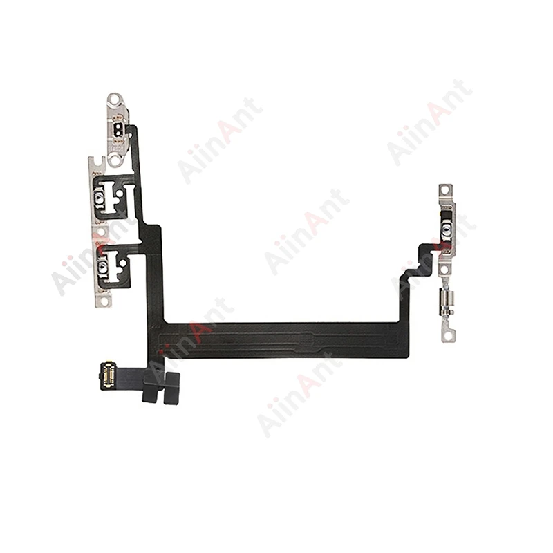 100% AiinAnt Power Volume Buttons Power Flex Cable For iPhone 12 13 14 15 Pro Max Plus mini With Sticker