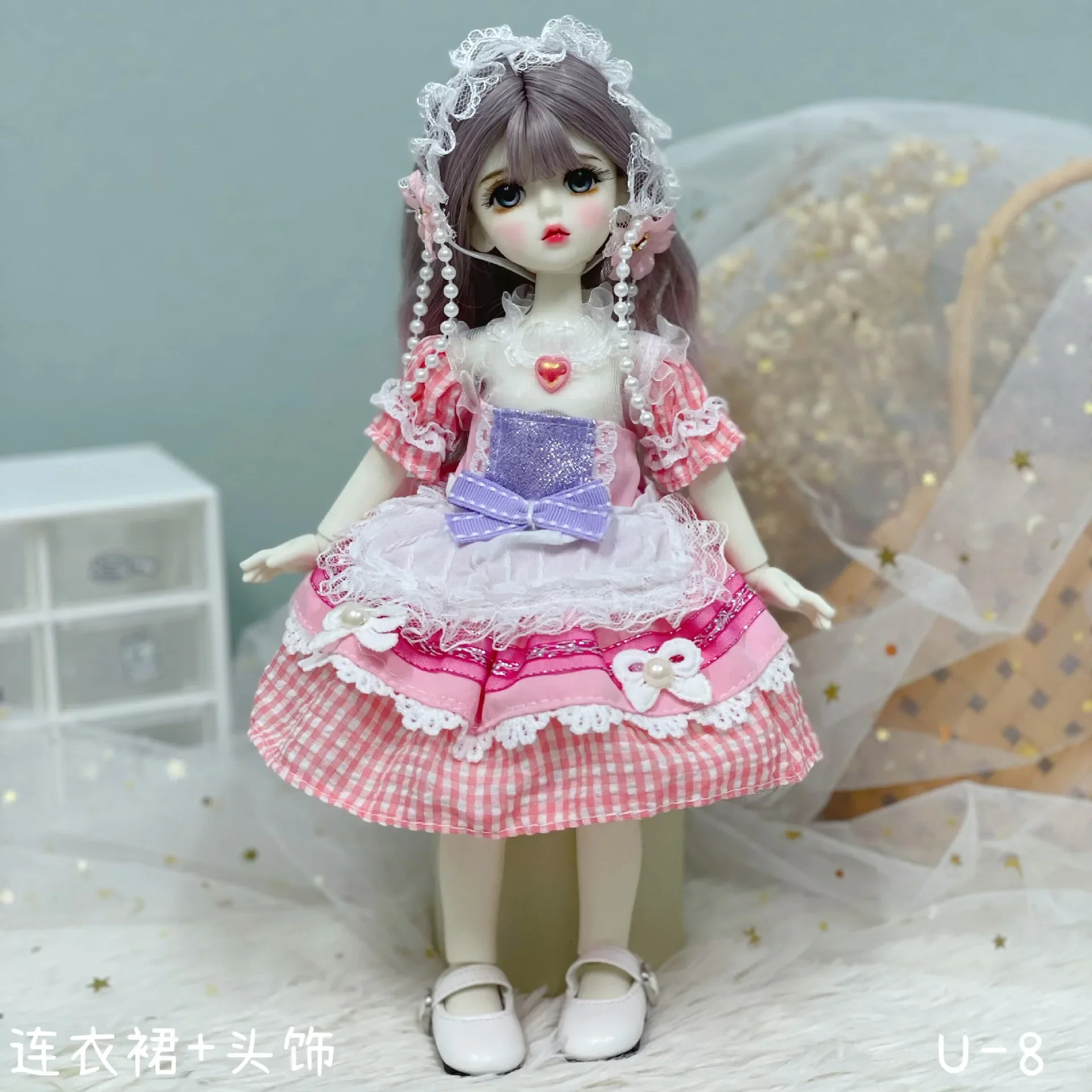 1/6 Bjd Doll kostium 30cm strój dla lalek sukienka jednoczęściowa w jesienno-zimowej sukience Lolita Jk Maid