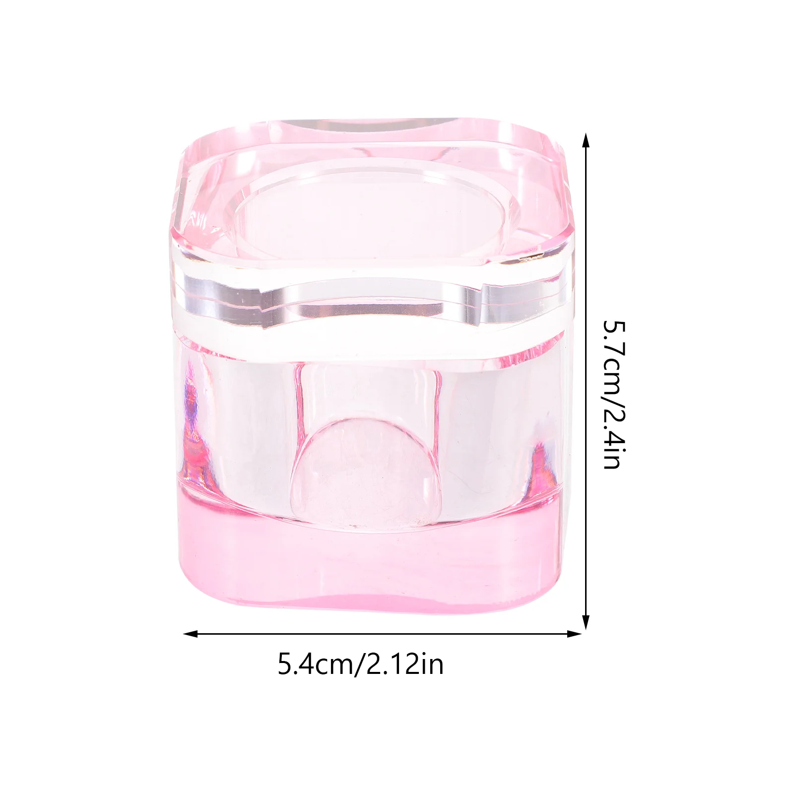 Nail Brush Cup Dappen Dish for Acrylic Nails Powder Holder with Cover High Quality Glass Cups Bowl Supplies Liquid