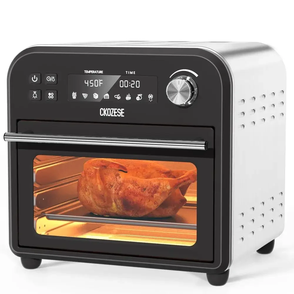 14QT Air Fryer Oven 8-in-1 Convection Toaster with Grill Roast Temperature Control Rapid Cooking 1250W Including Accessories