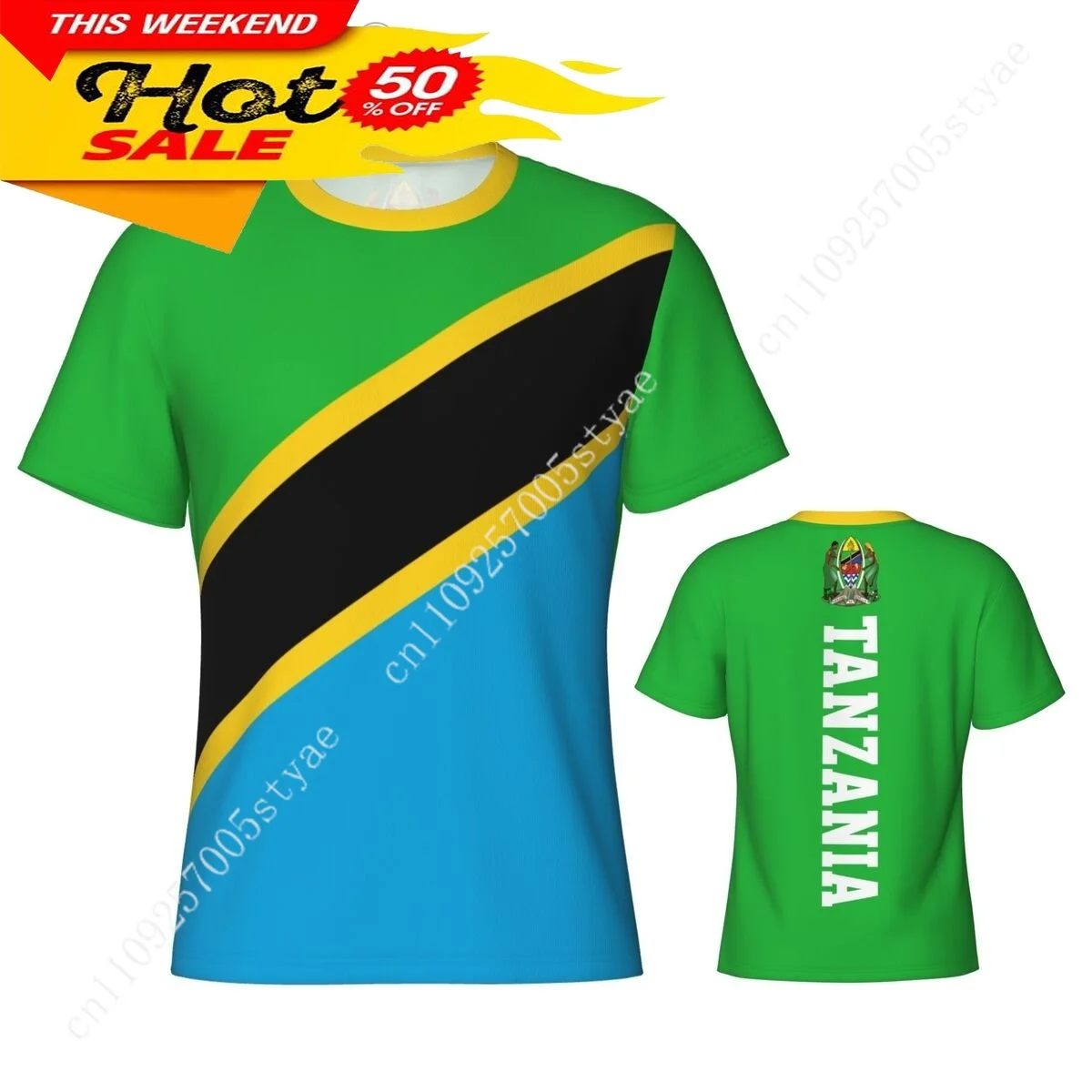 

Tanzania Flag Tanzanian T Shirt Men Tees 3D Sports Jersey Fashion Soccer Clothes Football Fans Gift Patriotic T-shirt TShirt