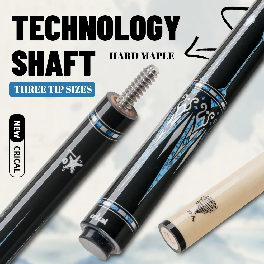 

FURY-CRICAL AE-NT1/2 Billiard Pool Cue Stick Set, Maple Shaft, 3/8x10 Joint Case Set 1/2 Stick 10.5/11.5/12.5mm Smooth Grip