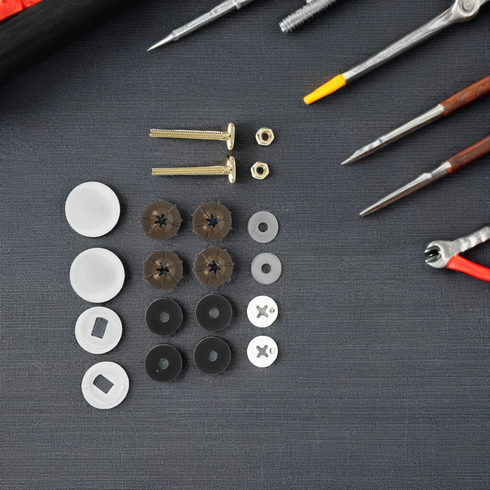 

1Set Toilet Bolt Covers Stainless Steel Floor Bolts Washers Bathroom Bowl Mounting Kit Home Hotel Toilet Bolt Covers