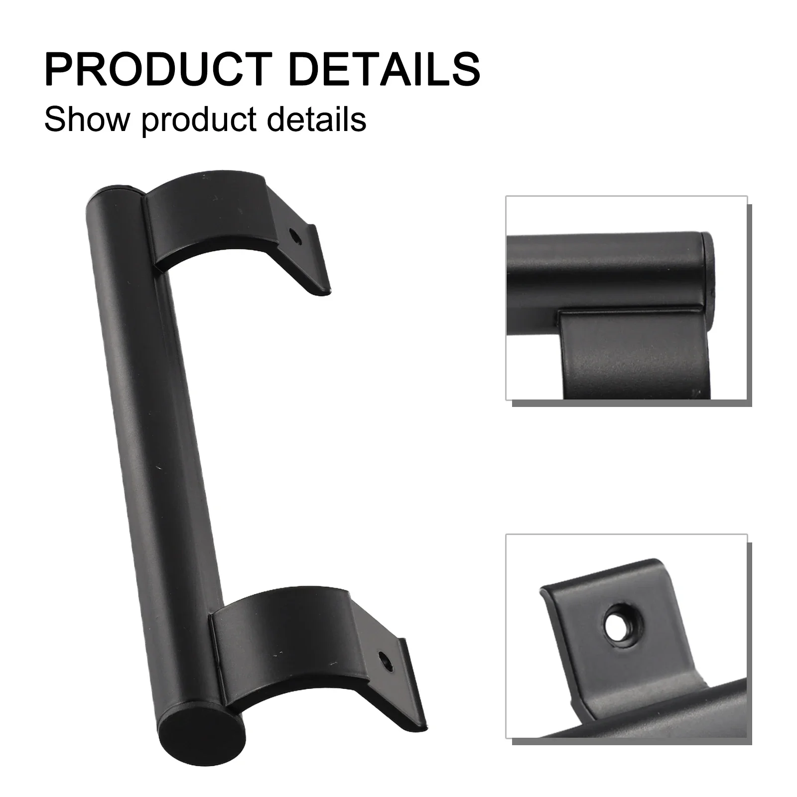 Exposed Handle Sliding Door Handle Easy Operation Total Height Total Length Ergonomic User Experience Hole Spacing