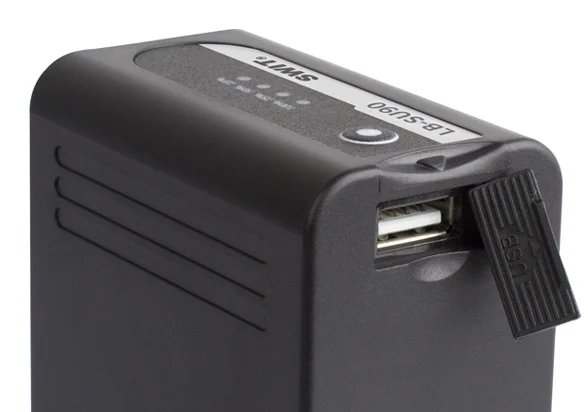 SWIT LB-SU90 SONY BP-U Camcorder Battery Pack, Built-in 14.4V D-tap Output / Charging Input And 5V/2A USB Output