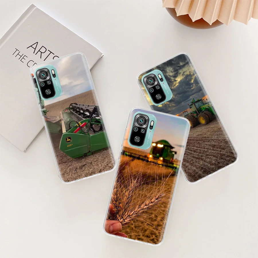 Farm Machinery Harvesters Phone Case For Xiaomi Poco X6 X5 X4 F4 GT X3 NFC F6 X7 Pro 5G M5 M5S M4 M3 Mi F5 F3 F2 F1 Clear Cover