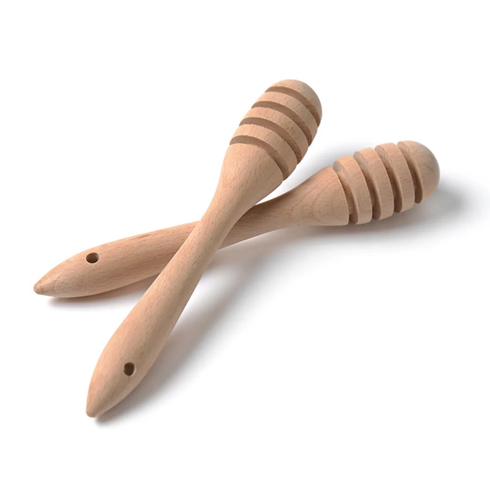 

Wooden Honey Dipper Sticks Food Grade Safe Jar Muddler Bamboo Stirring Rod Dispense Honey Maple Syrup Molasses Chocolate Caramel