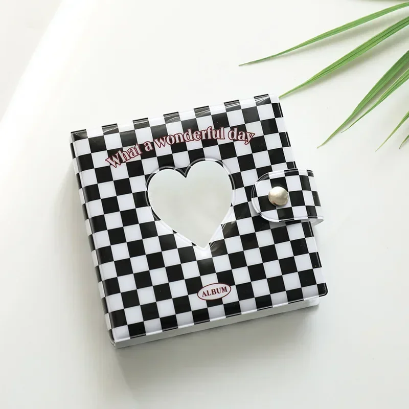 3 Inch Photo Album Love Heart Hollow photocard holder Kpop Card Binder Cute Bear Milk Album Instax Scrapbook Album Collect Book