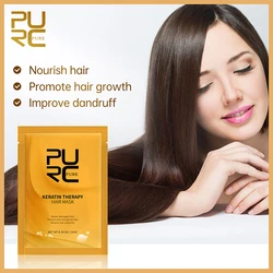 PURC Keratin Straightening Hair Mask Smoothing Hair Treatment Anti-Frizz Repair Damaged Hair Care Products