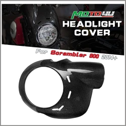 Carbon Fiber Motorcycle Windscreen Windshield Cafe Racer Wind Deflector Head Rear Cover headlight cover For Ducati Scrambler 800