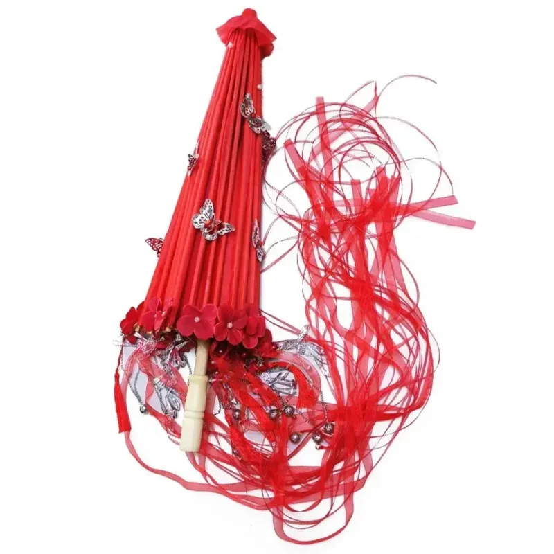 Tian Guan Ci Fu Cosplay Huacheng Cos Red Umbrella Heaven Official's Bless Hua Cheng Gorgeous Blood Rain Flowers Umbrellasx;8's,6