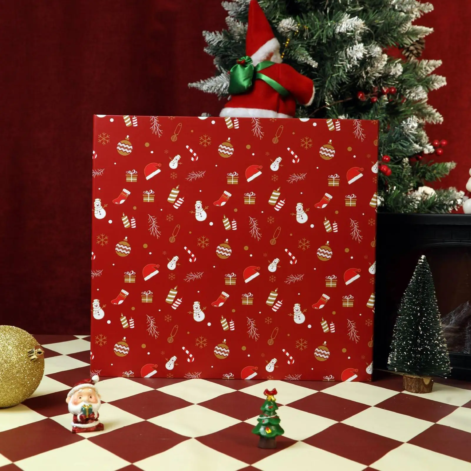 

Рождественский календарь обратного отсчета, пустой картон, складной адвент, пустой календарь обратного отсчета, коробки для конфет, игрушек, закусок, настольная полка