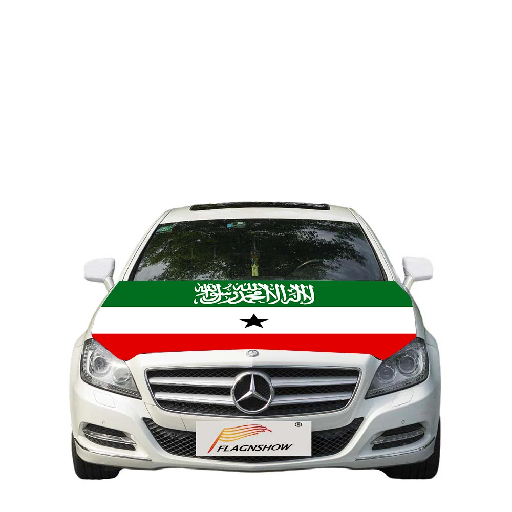 Flagnshow Free Size stretch fabric Somaliland Flag car cover