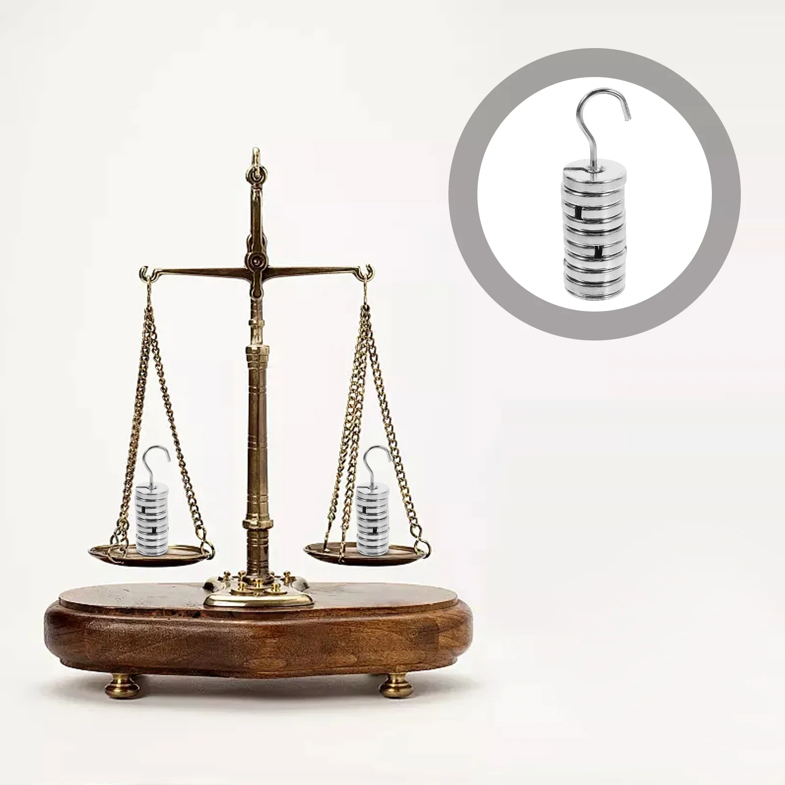 

Ferret Labs Slotted Weights with Hanger Hook Kit Mass Silver Small to Hold Things down Metal