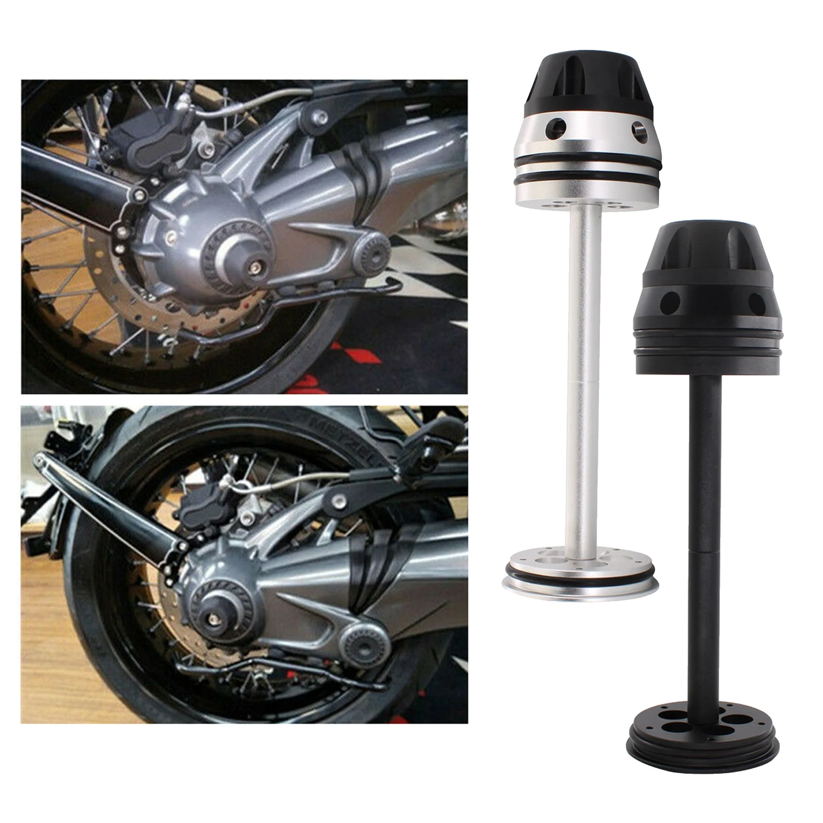 

Aluminum Alloy Rear Wheel Axle Fork Crash Slider Decorative Cover for BMW K 1300 GT R S Motorcycle Accessories