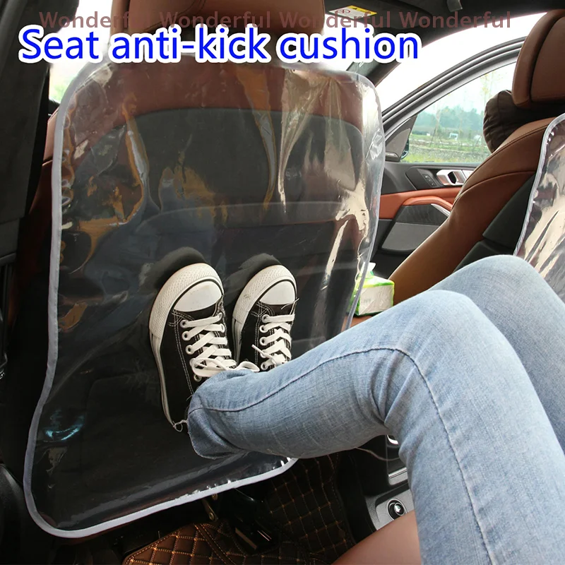 

Durable Transparent Car Seat Back Protector, Shields from Kiddie Kicks & Slips, Dirt Resistant, Back Seat Pr