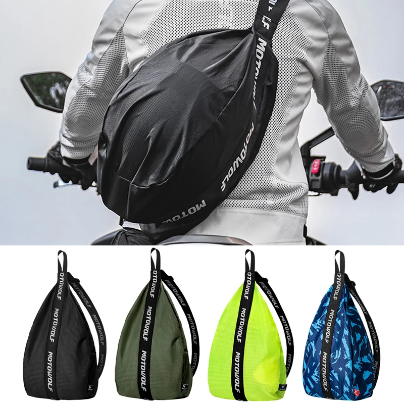 

Motorcycle Crossbody Helmet Bags Lightweight Basketball Bags Large Capacity Travel Bags Full Helmet Half Helmet Backpacks