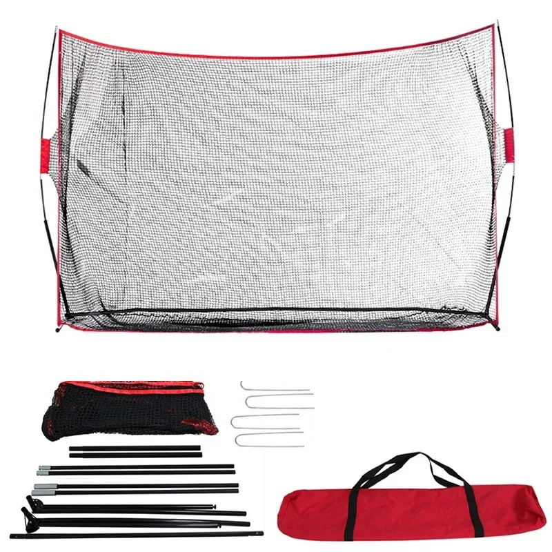 Golf Practice Hitting Net Accessories Aid Backyard Chipping Cage Detachable Driving Golf Training Net With Carry Bag