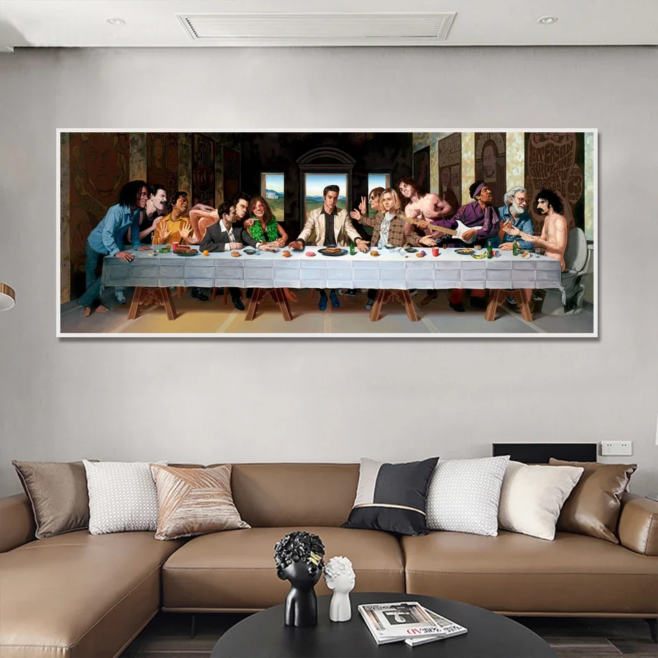 

Hip Hop Music Rapper Star Legend The Last Supper Art Painting Canvas Poster And Prints Wall Pictures For Living Room Home Decor